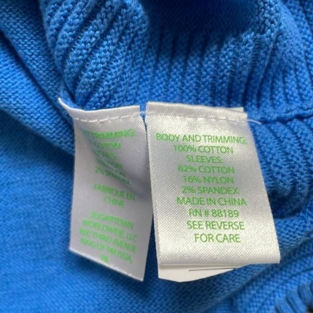 Lilly Pulitzer | Kids Girl's Mini Ramona Fringe Sweater Coastal Blue XL 12-14 - Picture 10 of 10